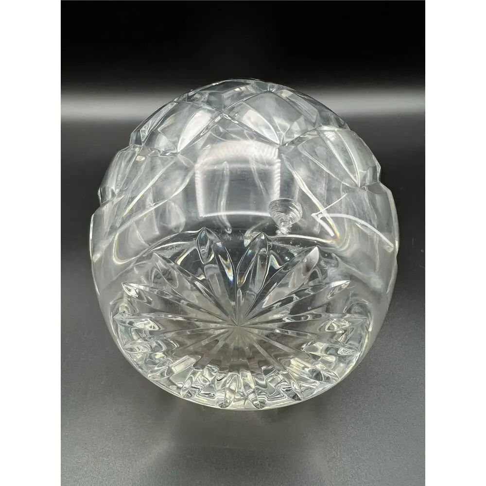 Waterford Crystal Lismore Pattern Floral Vase 9” Elegant Glass AS IS